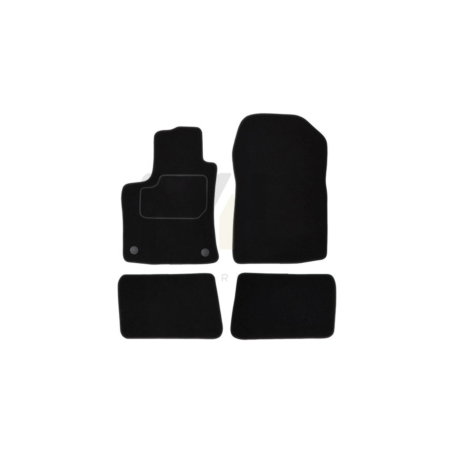 MAMMOOTH A041 RNT500 PRM 01 Floor mat set for RENAULT Twingo II Hatchback Textile, Front and Rear, Quantity: 4, Black