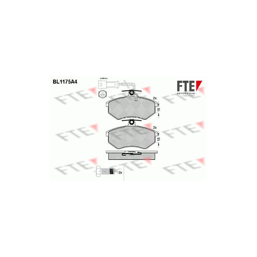 FTE Bl1175A4 Brake Pad Set