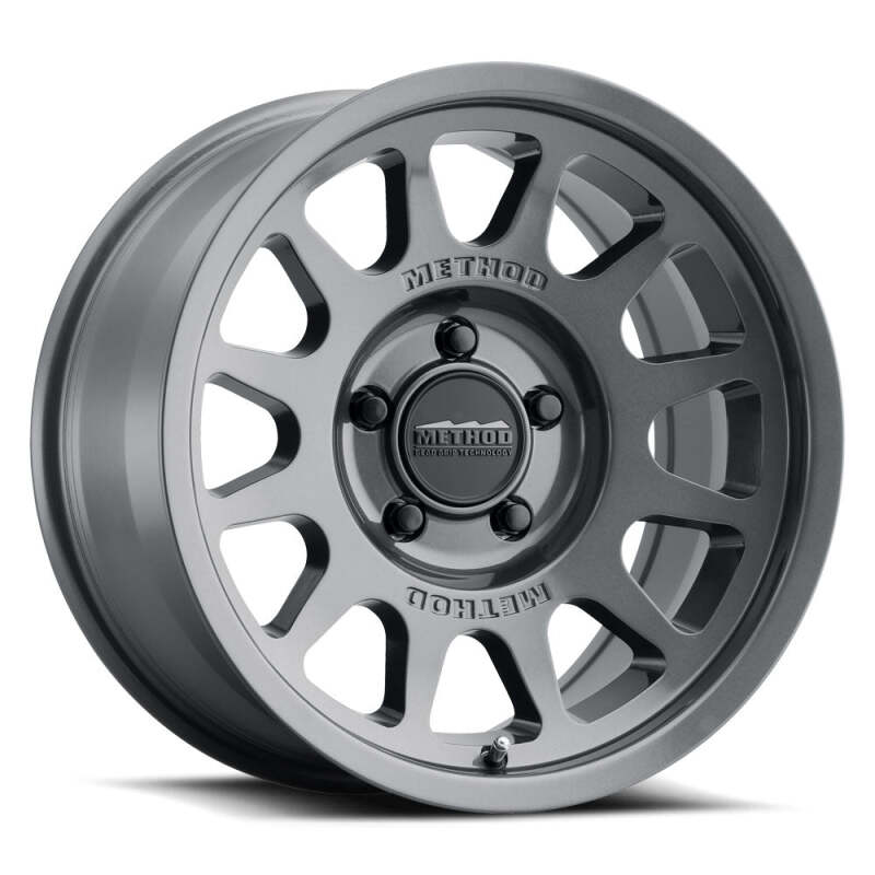 Method Wheels Method MR703 17x9 / -12mm Offset / 108mm Bore / 5x5.5 BP / 4.8in BS - Gloss Titanium Wheel