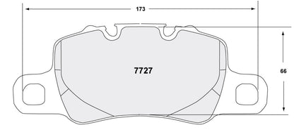 PFC 7727.11.18.44 REAR BRAKE PADS 11 CMPD 18MM PORSCHE 992 GT3 / 991 GT3-TURBO - CAYMAN GT4