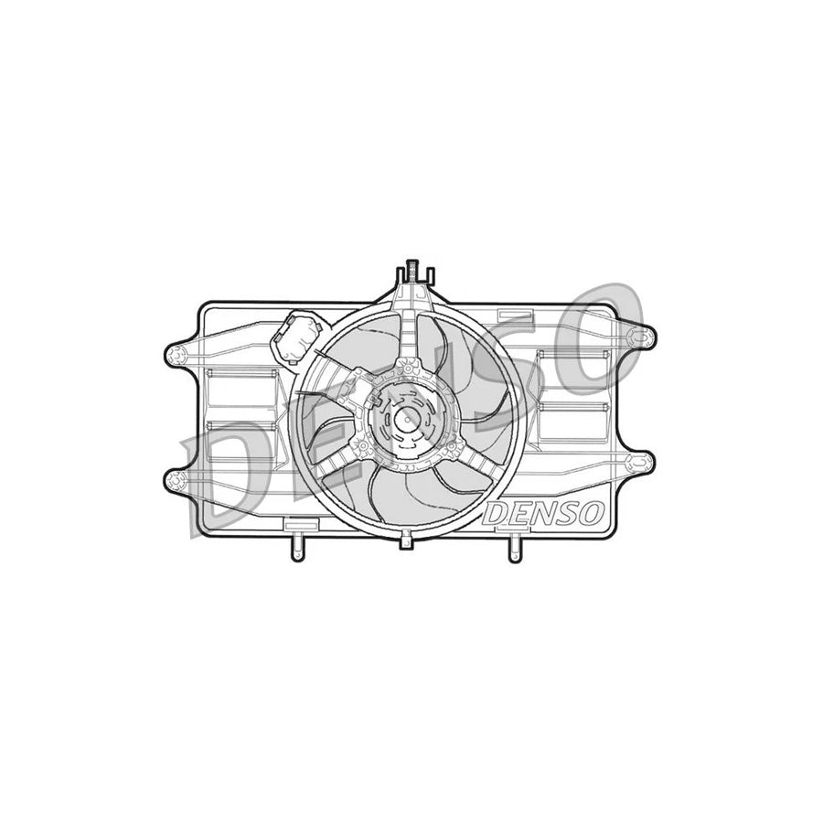 DENSO DER09020 Fan, Radiator for Fiat Doblo