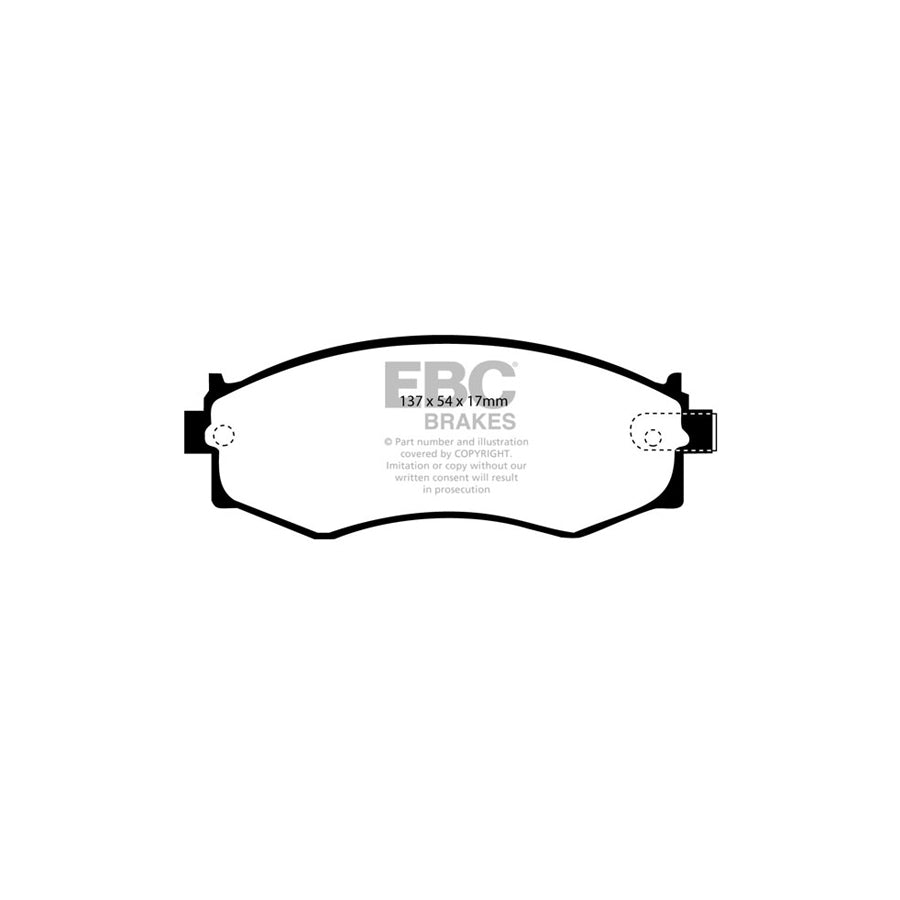 EBC PD01KF1100 Nissan Skyline (R33) Greenstuff Front Brake Pad & Plain Disc Kit  2 | ML Performance UK Car Parts