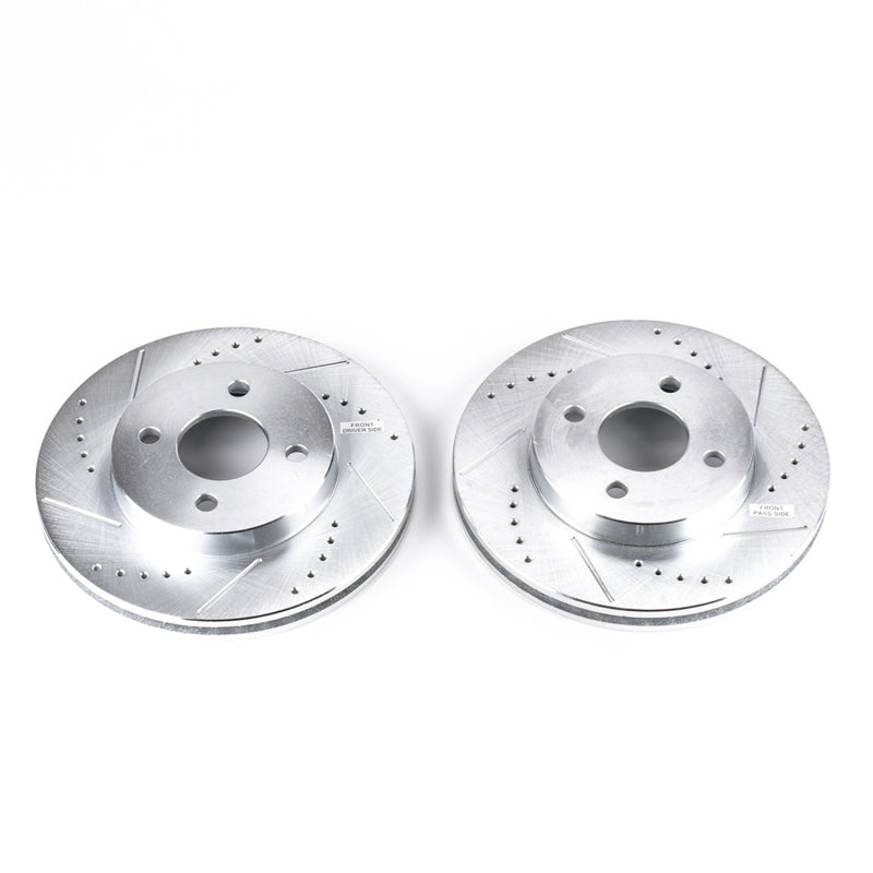 PowerStop Power Stop 05-10 Chevrolet Cobalt Front Evolution Drilled & Slotted Rotors - Pair