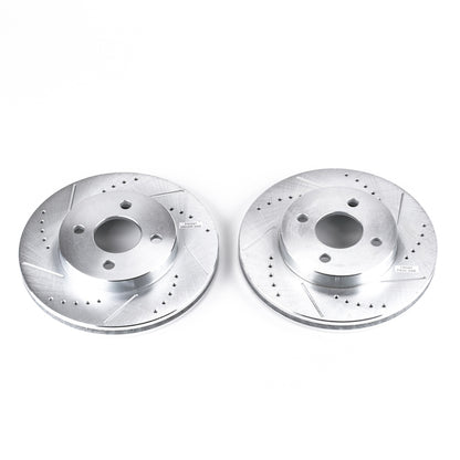 PowerStop Power Stop 05-10 Chevrolet Cobalt Front Evolution Drilled & Slotted Rotors - Pair