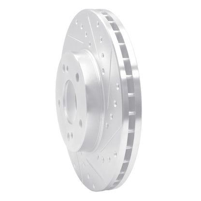 R1 Concepts R1 90-97 Infiniti Q45 Front Right Drilled & Slotted Silver Brake Rotor