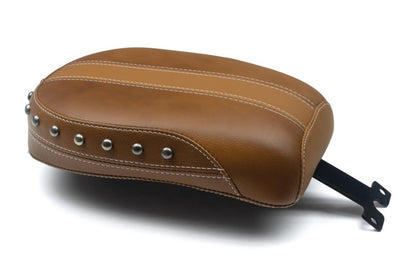 Mustang Motorcycle Mustang 15-21 Indian Scout Standard Touring Passenger Seat w/Studs - Brown