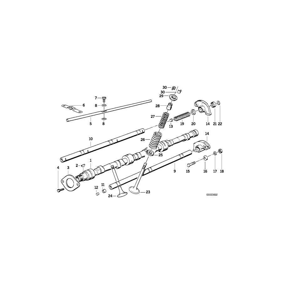 Genuine BMW 11341705560 E24 E32 E34 Intake Valve 47,0/8,00mm (Inc. 535i, 735iL & 735i)