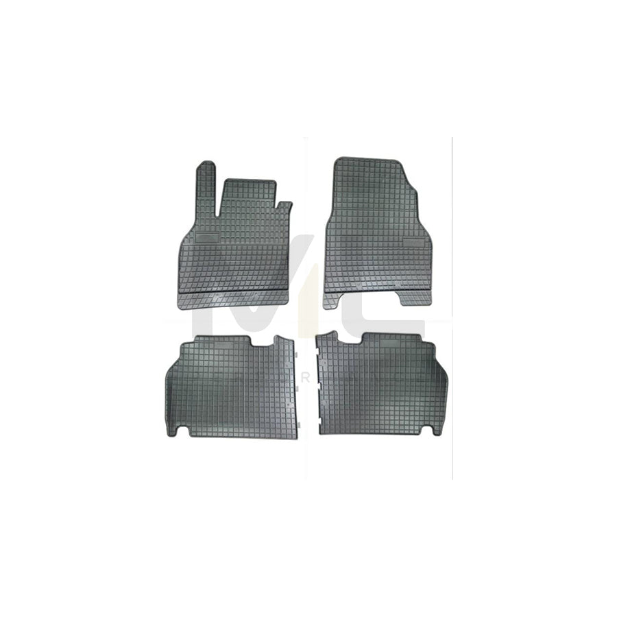 FROGUM Tailored 07831 Floor mat set for RENAULT Kangoo II / Grand Kangoo (KW) Elastomer, Front and Rear, Quantity: 4, Black, (LHD)