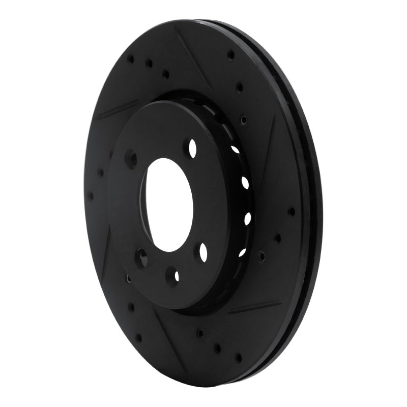 R1 Concepts R1 09-17 Volkswagen SAVEIRO (Mexico) Front Right Drilled & Slotted Black Brake Rotor