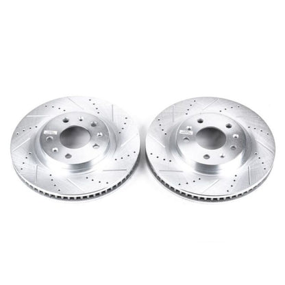 PowerStop Power Stop 03-07 Cadillac CTS Front Evolution Drilled & Slotted Rotors - Pair