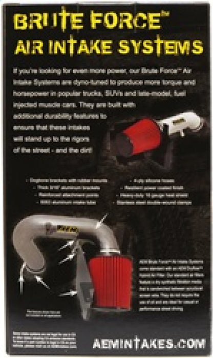 AEM Induction AEM Dryflow Conical Air Filter 2.75in Flange ID / 6in Base OD / 5.125in Top OD / 9.125in Height