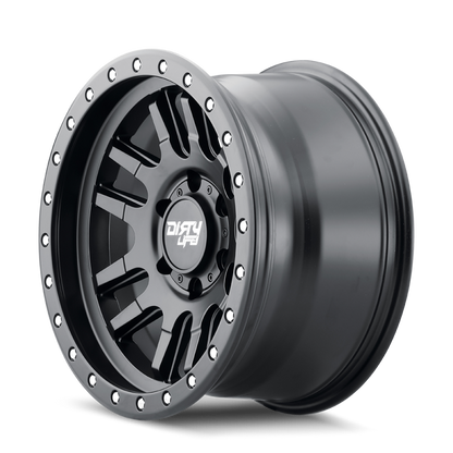 Dirty Life 9309 Canyon Pro 17x9/5x127 BP/-12mm Offset/71.5mm Hub Matte Black Wheel - Not Beadlock