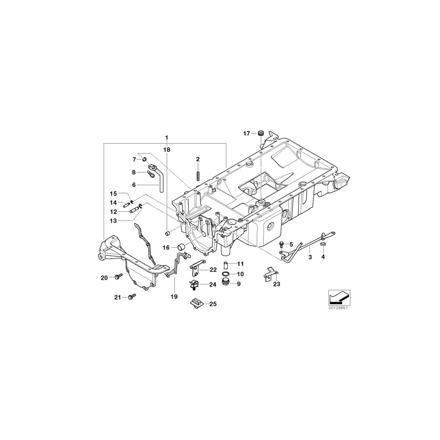 Genuine BMW 07119919249 E52 Screw Plug AM18X1,5-ZNS (Inc. Alpina V8)