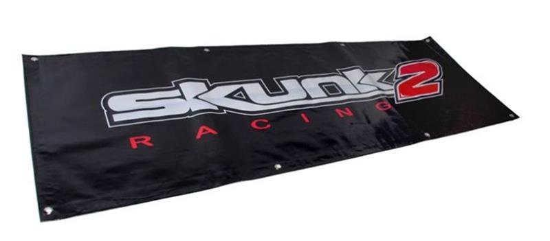 Skunk2 Racing Skunk2 5 FT. Vinyl Shop Banner (Black)