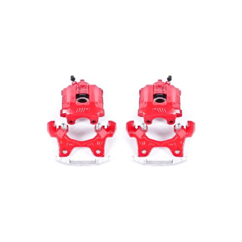PowerStop Power Stop 95-99 BMW M3 Rear Red Calipers w/Brackets - Pair