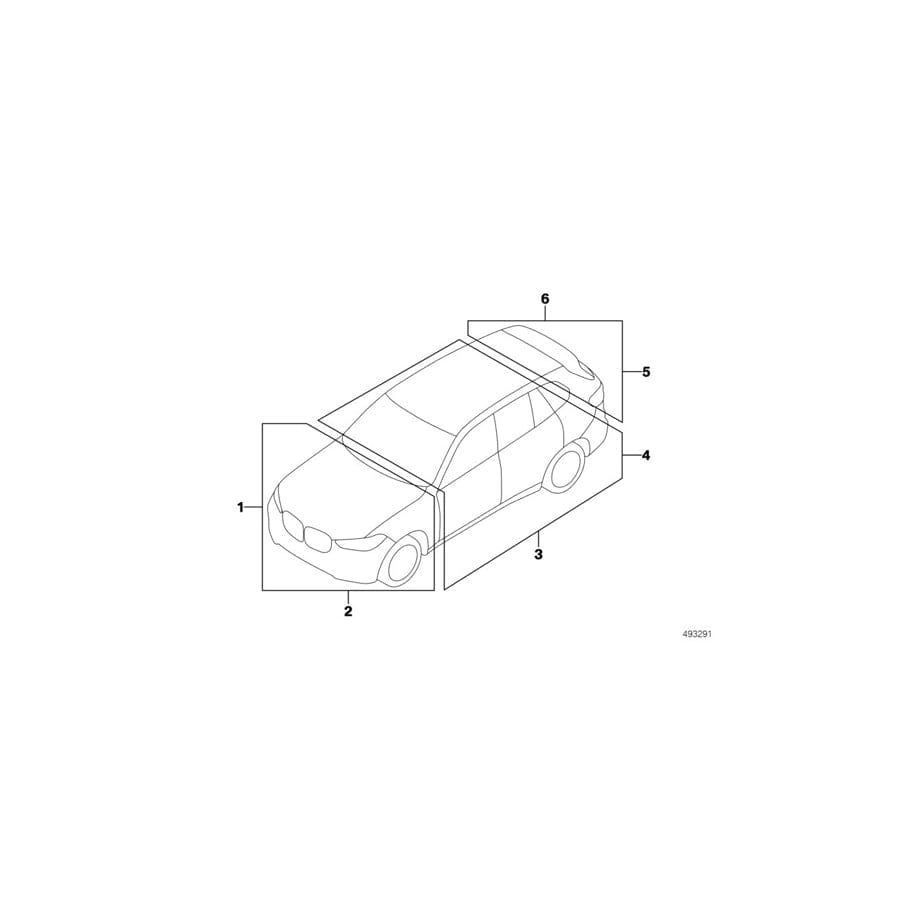 Genuine BMW 71229470944 G05 G07 Label "Exhaust Emission" (Inc. X5 40iX & X7 40iX)