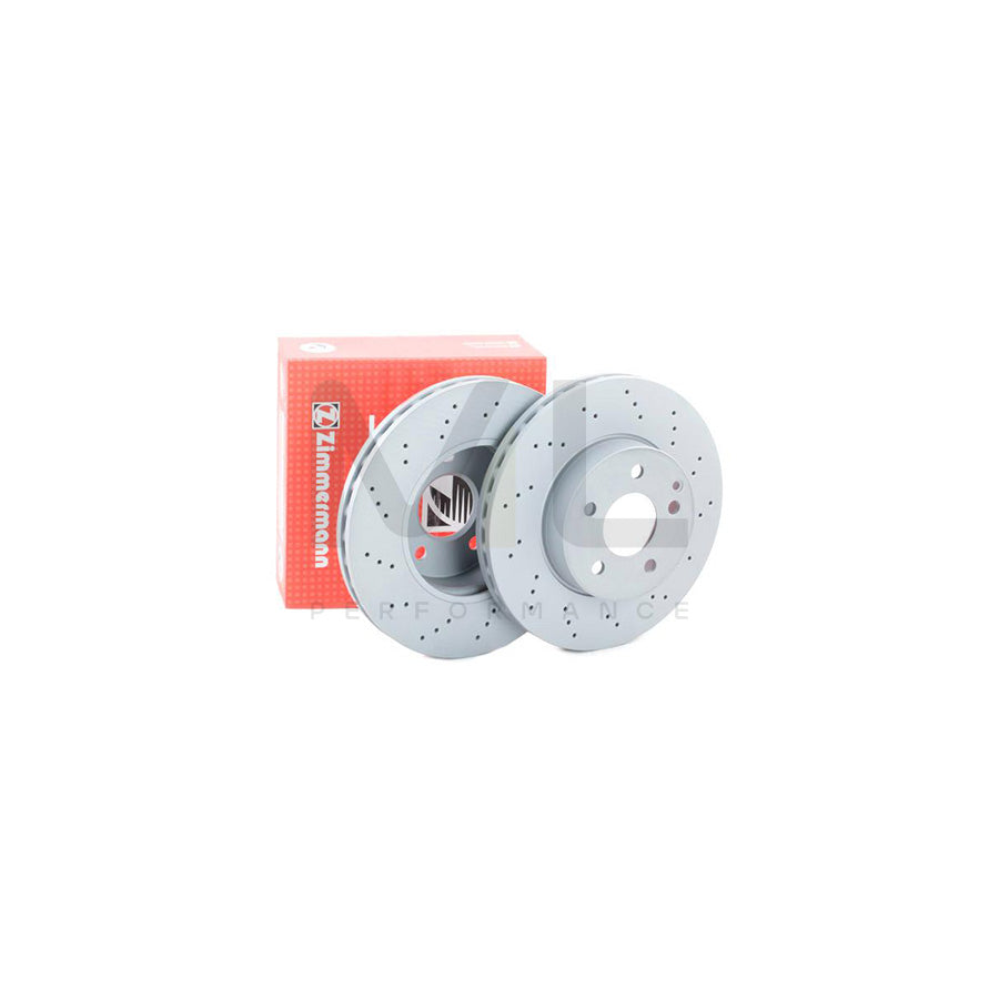 ZIMMERMANN SPORT COAT Z 400.3653.52 Brake Disc Internally Vented, Perforated, Coated, High-carbon  - 1 piece