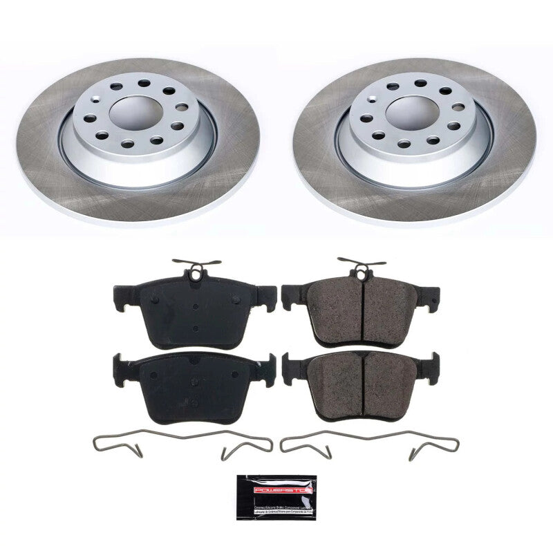 PowerStop Power Stop 18-22 Volkswagen Tiguan Rear Semi-Coated Rotor Kit