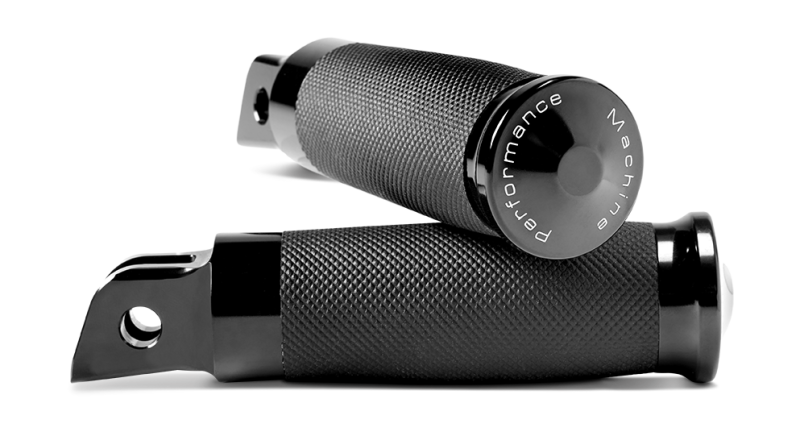Performance Machine Footpegs Contour Rider - Black Ano