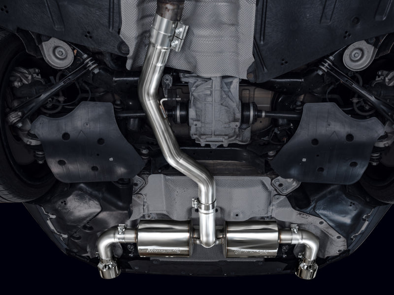 AWE Tuning 19-23 BMW 330i / 21-23 BMW 430i Base G2X Touring Axle-Back Exhaust - Chrome Silver