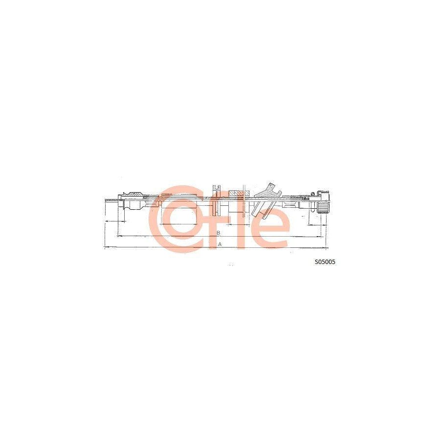 Cofle S05005 Speedometer Cable Suitable for Mercedes-Benz W124 Saloon (W124)