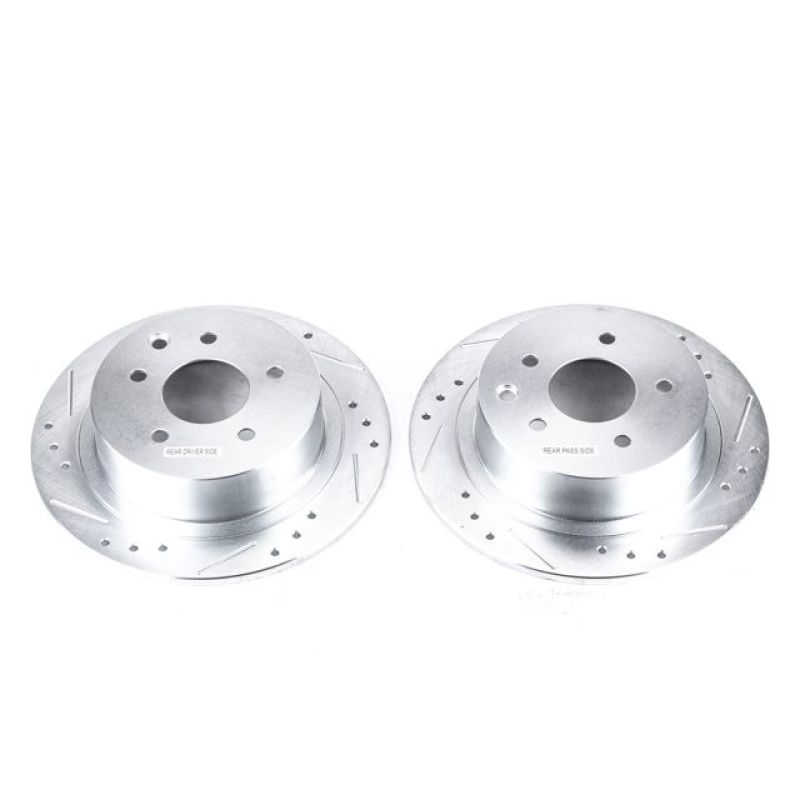 PowerStop Power Stop 02-18 Nissan Altima Rear Evolution Drilled & Slotted Rotors - Pair