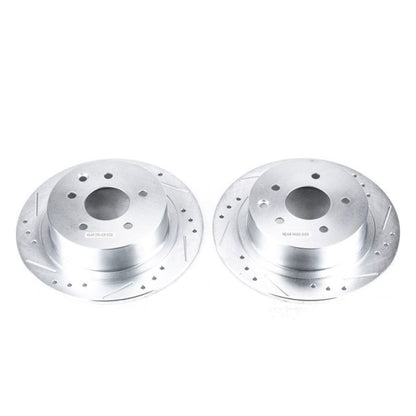 PowerStop Power Stop 02-18 Nissan Altima Rear Evolution Drilled & Slotted Rotors - Pair