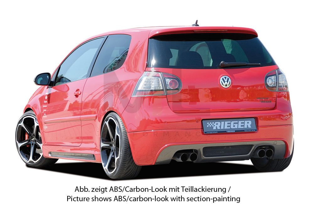 Rieger 00059408 VW Mk5 Golf Rear Diffuser 6 | ML Performance UK Car Parts