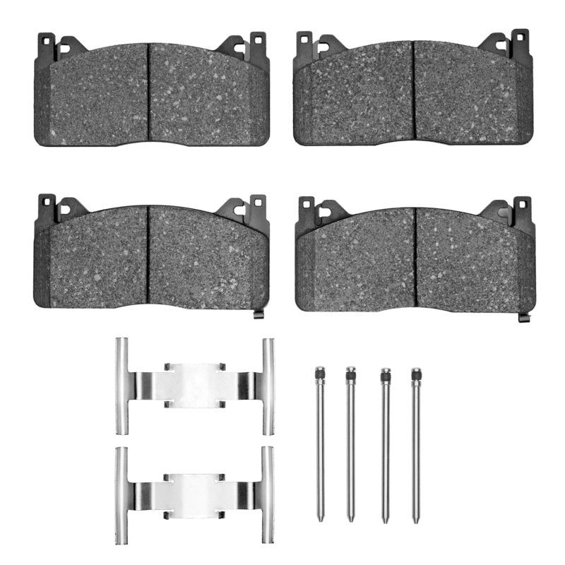 R1 Concepts R1 16-20 Ford Mustang Front Performance Sport Pads & Hardware Kit
