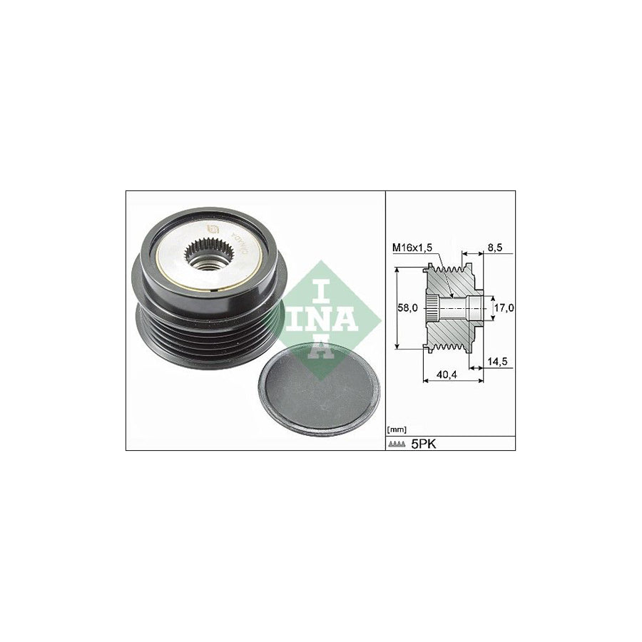 Ina 535 0280 10 Alternator Freewheel Clutch
