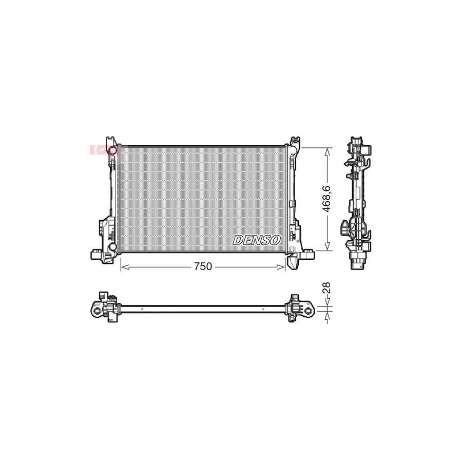 DENSO DRM09175 Engine Radiator
