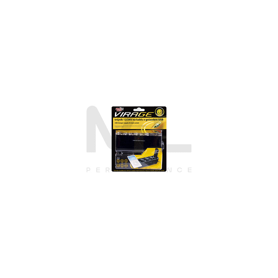 VIRAGE 93-019 Cigarette lighter splitter with cigarette lighter plug