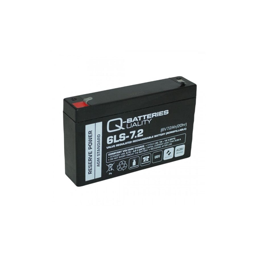 Q-Batteries 6LS7.2 6V 7,2Ah lead fleece battery / AGM VRLA