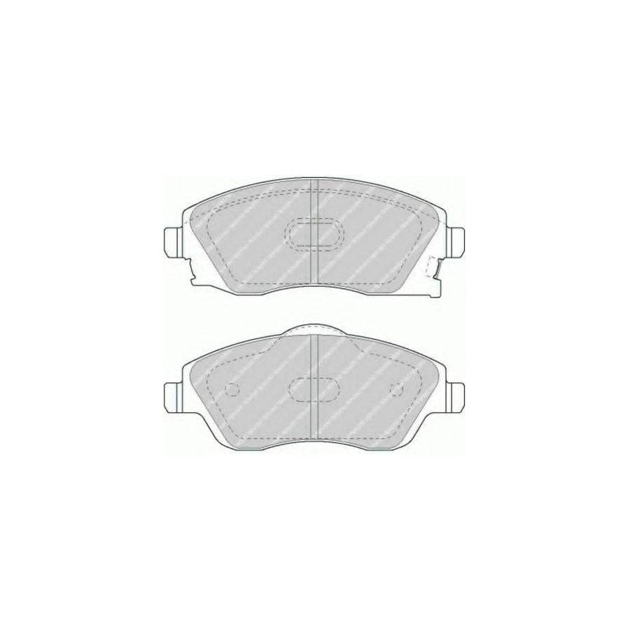 Ferodo FSL1424 Brake Pad Set Fuse+ Technology, With Acoustic Wear Warning