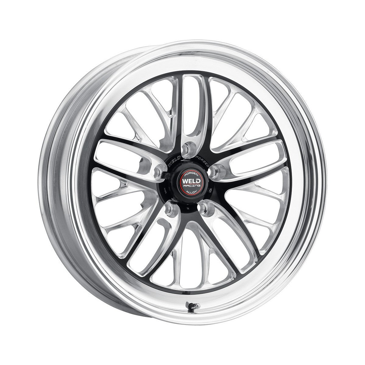 Weld 82MB8080B47A S82 Wheel 18x8 5x4.75 ET5 BS4.7 Black Center - Polished Shell