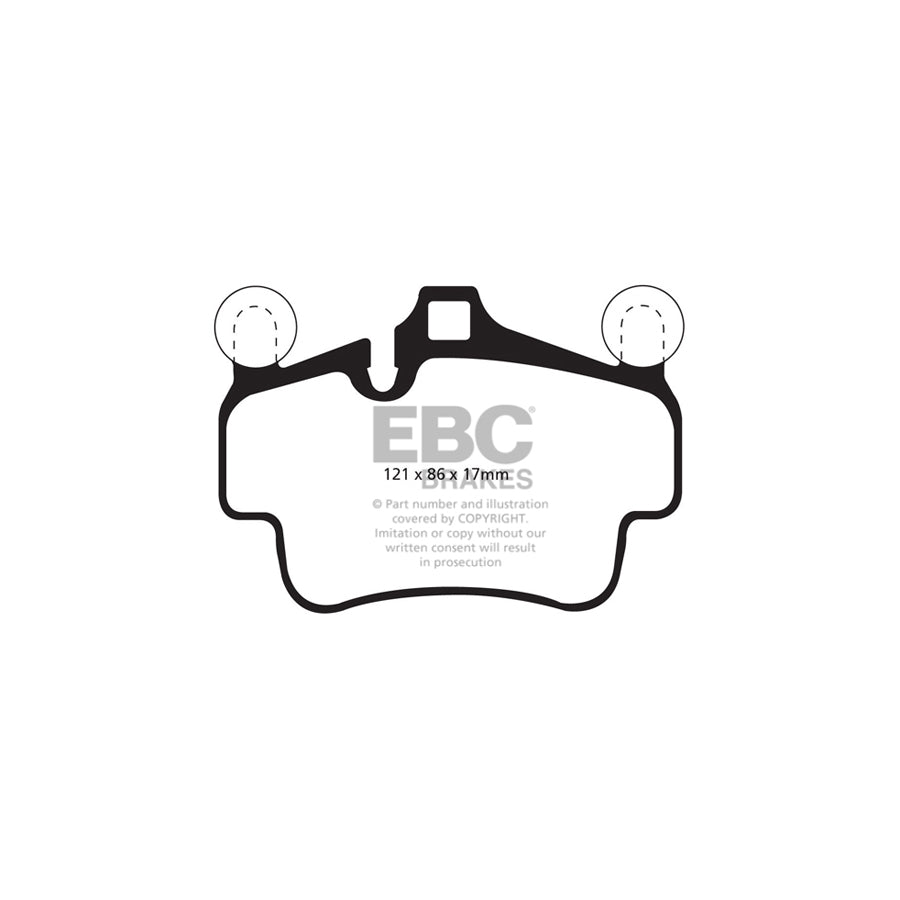EBC PLK1086R Porsche 911 (997) Orangestuff Pads and Brake Line Track Pack - Brembo Caliper 3 | ML Performance UK Car Parts