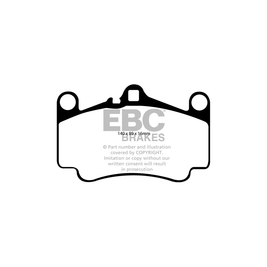 EBC PLK1086R Porsche 911 (997) Orangestuff Pads and Brake Line Track Pack - Brembo Caliper 2 | ML Performance UK Car Parts