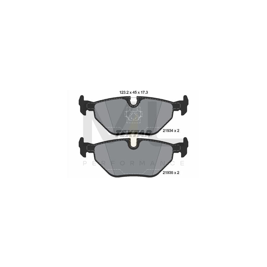 TEXTAR epad 2193481 Brake pad set prepared for wear indicator