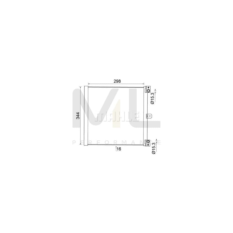 MAHLE ORIGINAL AC 948 000S Air conditioning condenser without dryer | ML Performance Car Parts