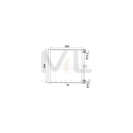 MAHLE ORIGINAL AC 948 000S Air conditioning condenser without dryer | ML Performance Car Parts