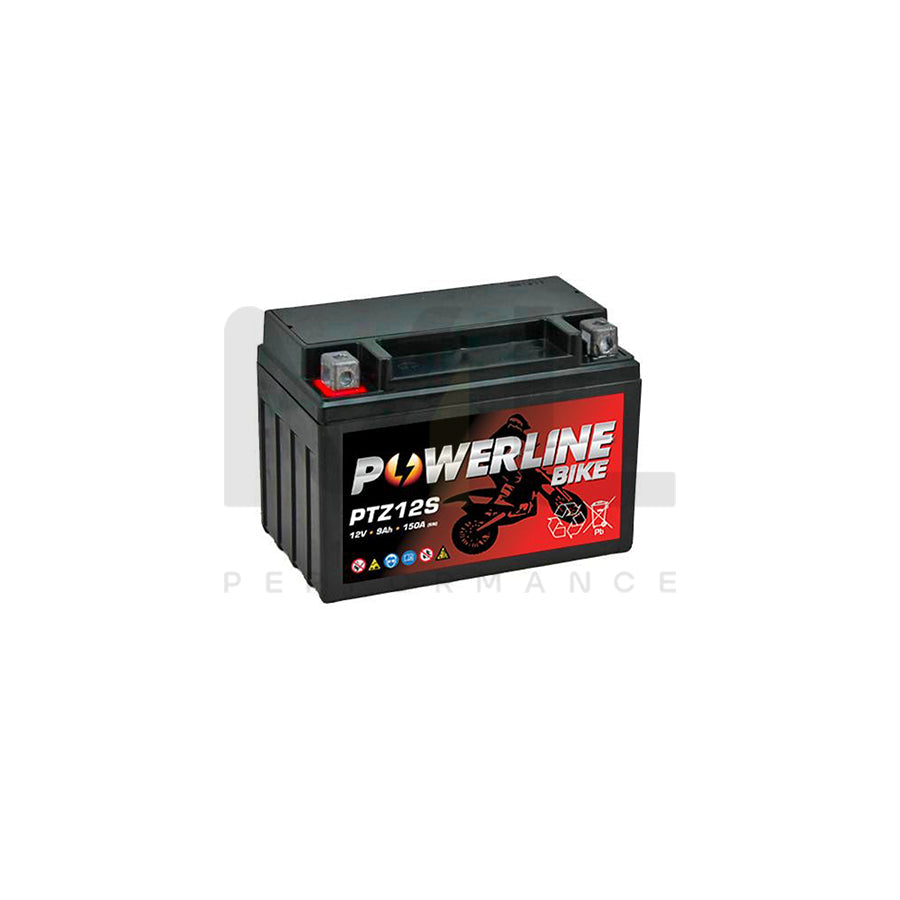 Powerline PTZ12S Motorcycle Battery 12V