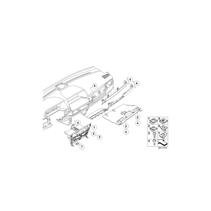 Genuine BMW 07129901646 E65 E83 E67 Body Nut ST4,2-3 (Inc. Z4)
