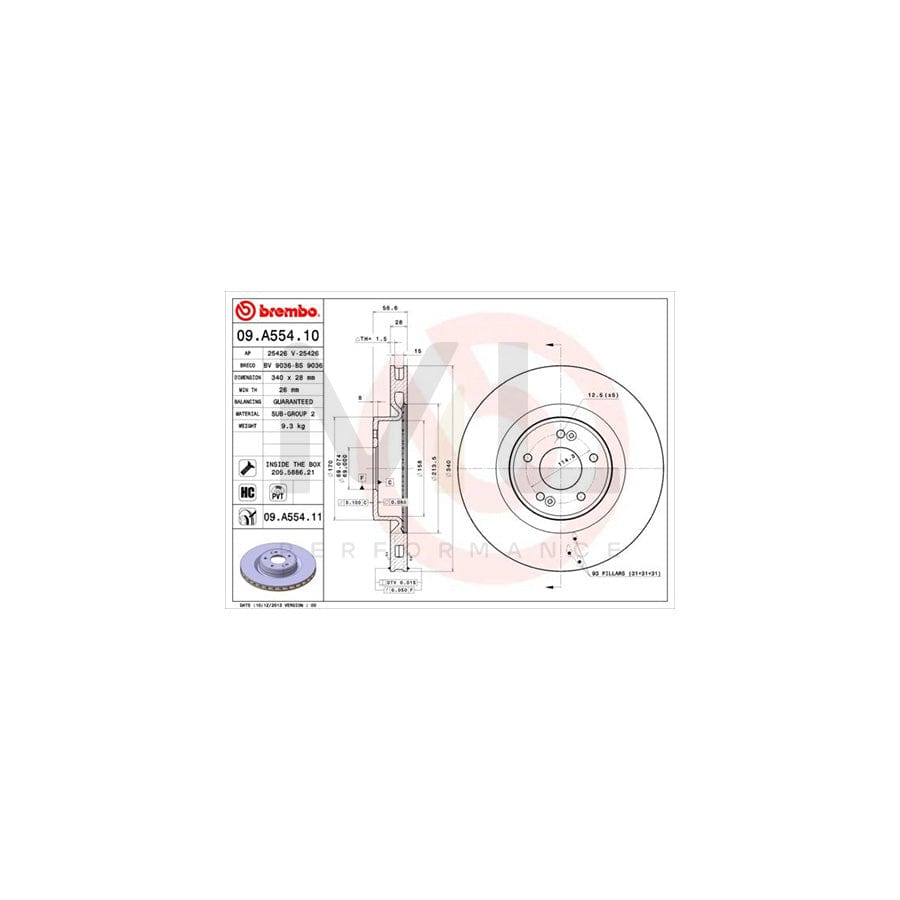 brembo-09-a554-10-brake-disc-for-hyundai-genesis-i-coupe-bk-internally-vented-high-carbon-with-bolts-screws