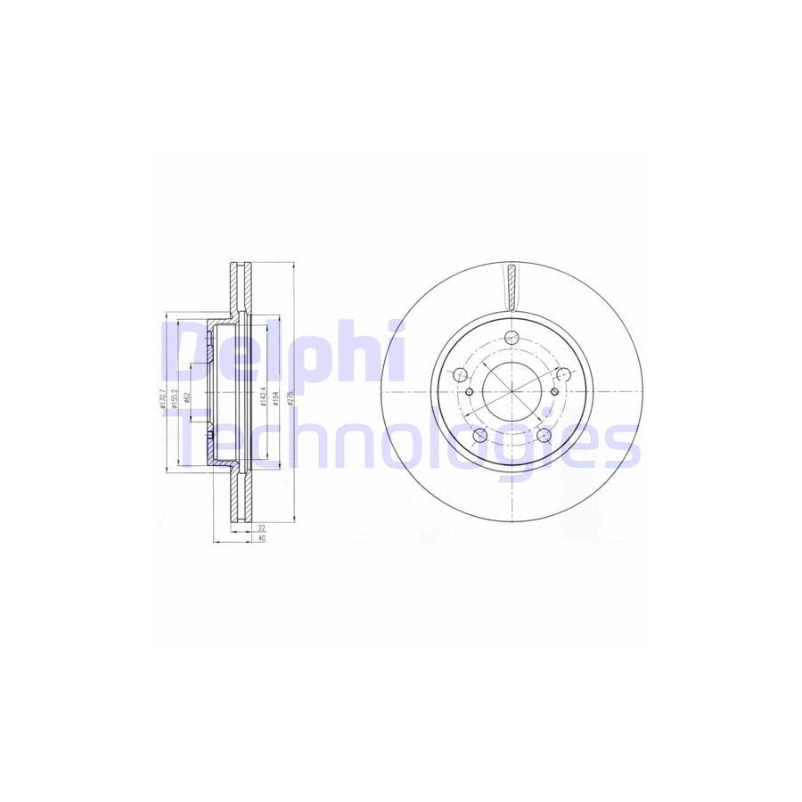 Delphi Bg4232 Brake Disc