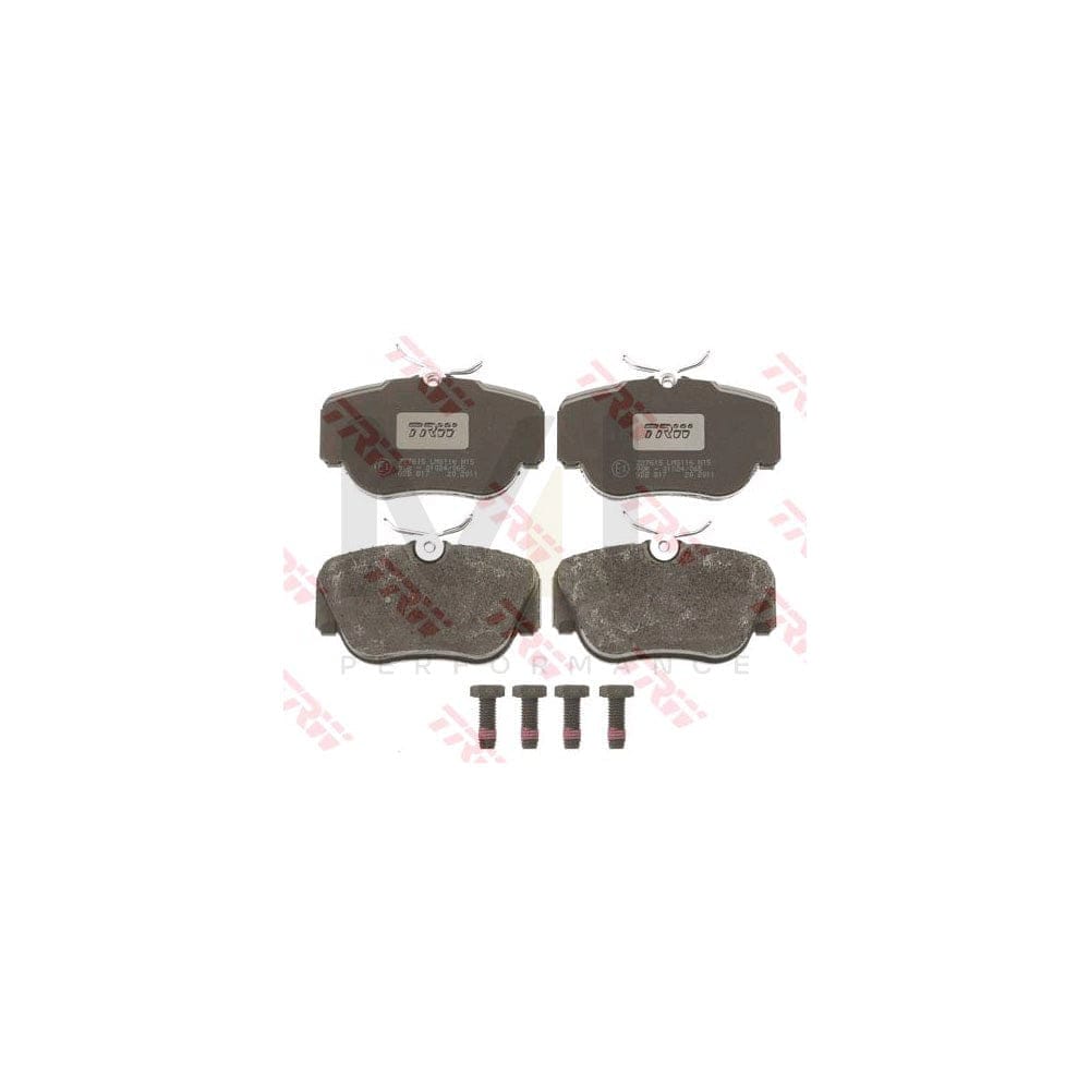 TRW Cotec Gdb817 Brake Pad Set Suitable For Mercedes-Benz 190 (W201) Not Prepared For Wear Indicator, With Brake Caliper Screws, With Accessories