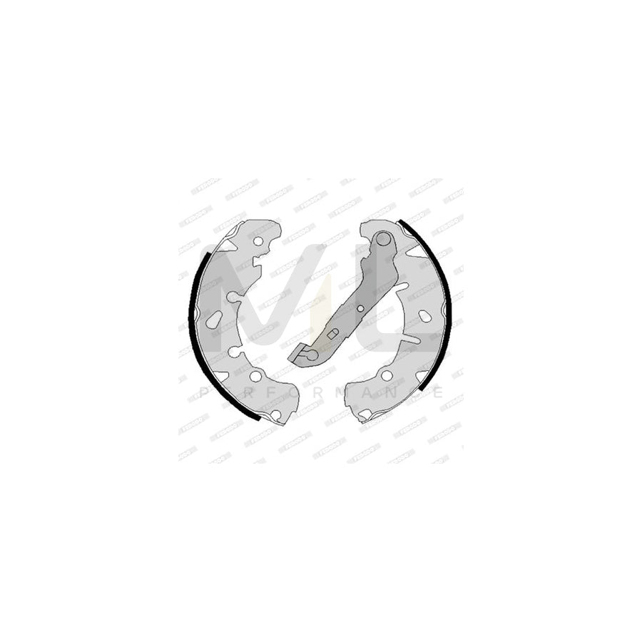 Ferodo FSB4186 Brake Shoe Set With Handbrake Lever, Premier