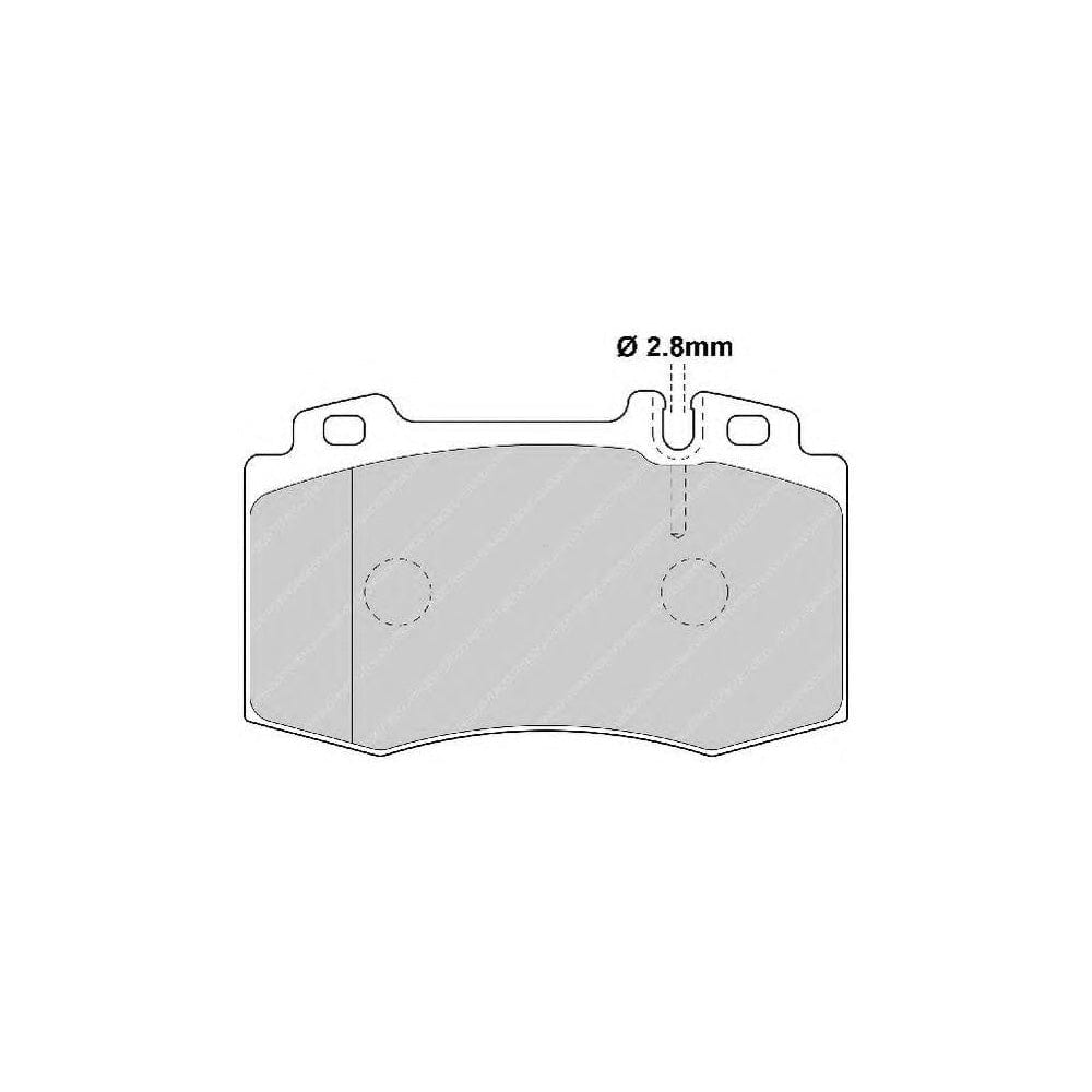 Ferodo Sl FSL1426 Brake Pad Set Prepared for Wear Indicator