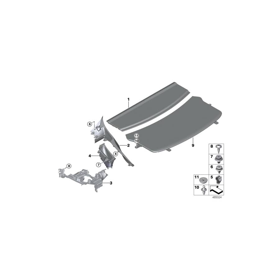 Genuine BMW 51477309529 F36 Support, Shoulder, Front Left (Inc. 430iX, 435iX & 420d)