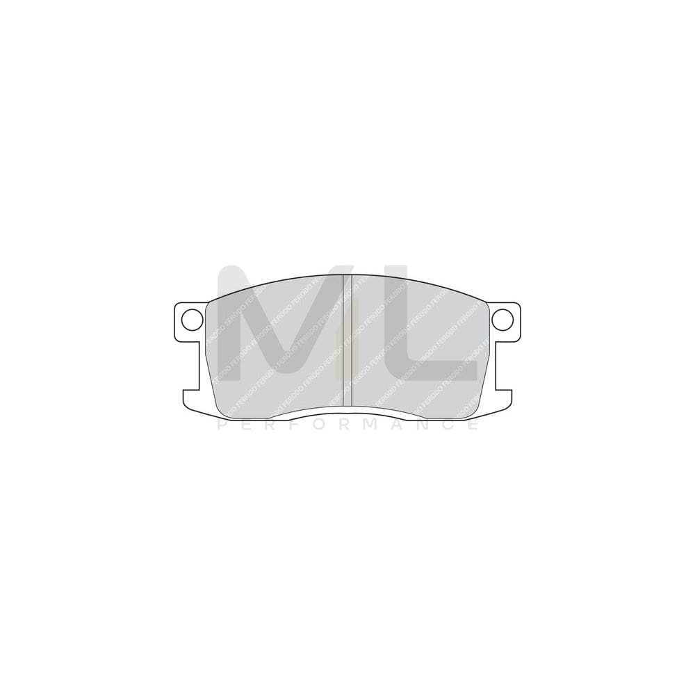 Ferodo Premier FDB198 Brake Pad Set Not Prepared for Wear Indicator