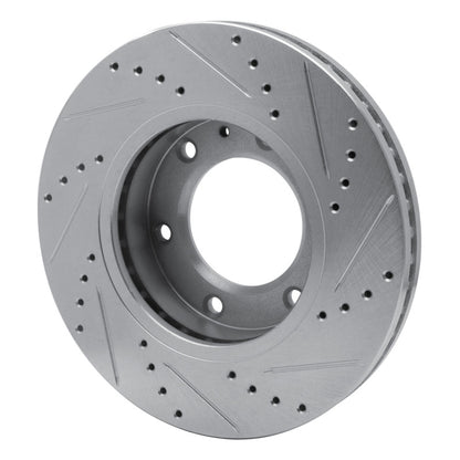 R1 Concepts R1 13-17 Ford Ranger (Mexico) Front Left Drilled & Slotted Silver Brake Rotor